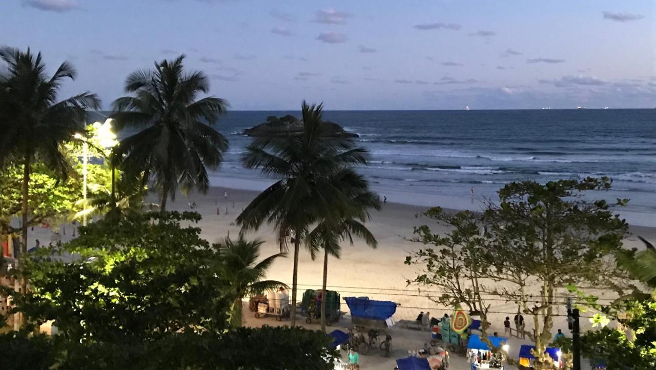 Pitangueiras pé na areia 90m2 c/ 3 quartos e Wi-Fi Guarujá Esterno foto